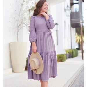 Worn TWICE Savannah Skies Dress! Beautiful purple! Dainty Jewells